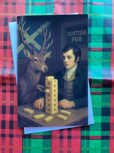 Shortbread Jenga Christmas Card